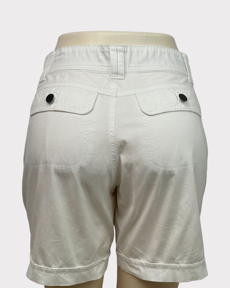 Lee White Comfort Waistband Denim Shorts (W31)