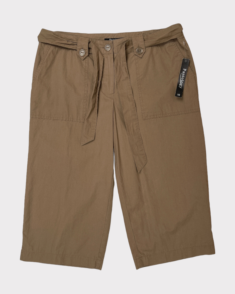 Pantology Brown Capri Pants (W30)