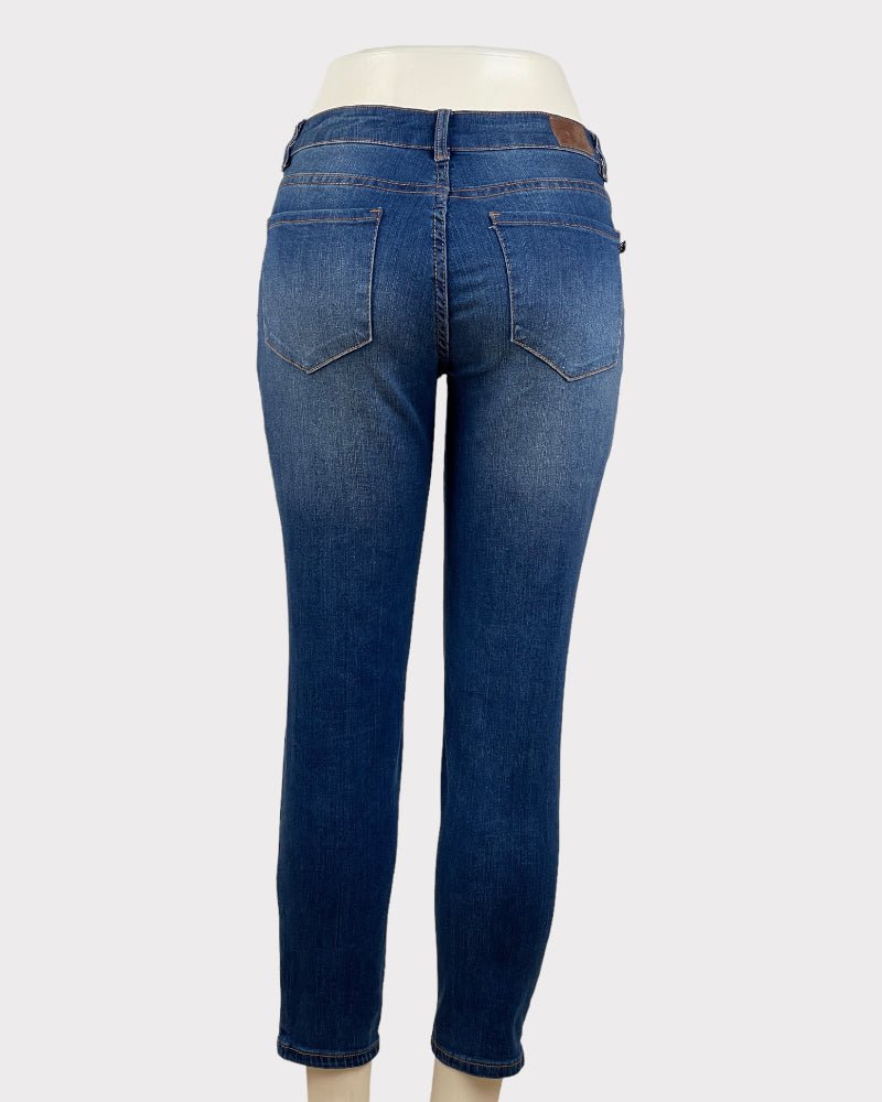 Tahari Blue Classic Skinny Jeans (W30)