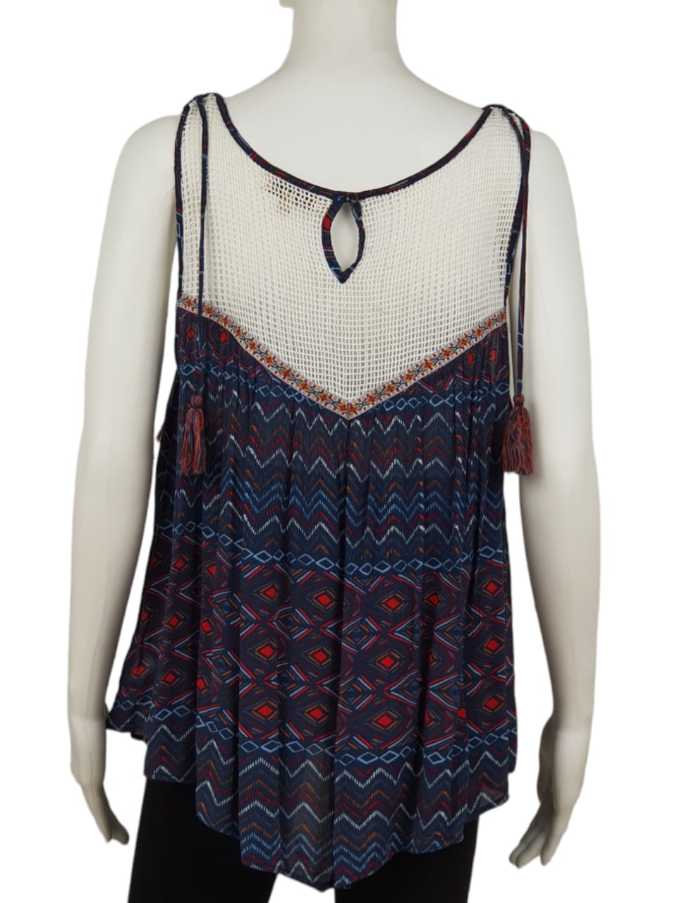 Democracy Boho Aztec Swing Blouse (M)