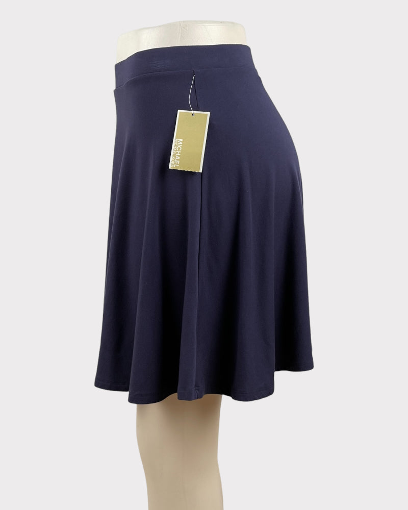 Michael Kors Blue Pleated Mini Skirt (W28)