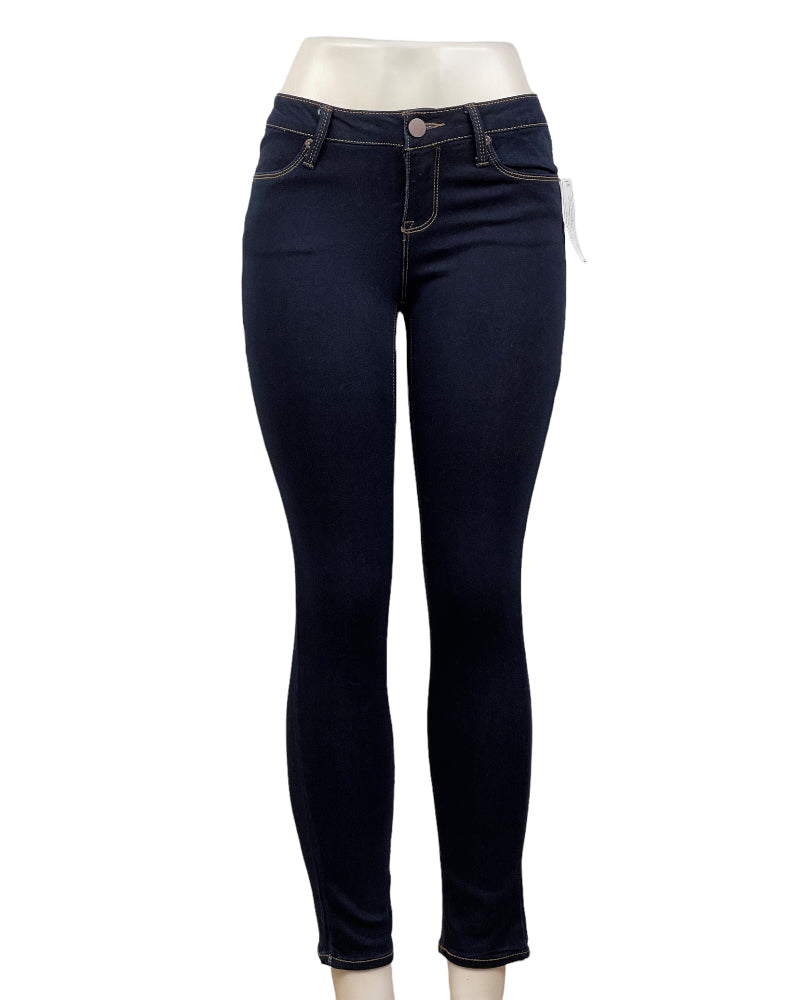 No Boundaries Dark-Wash Blue Skinny Jeggings (W28)