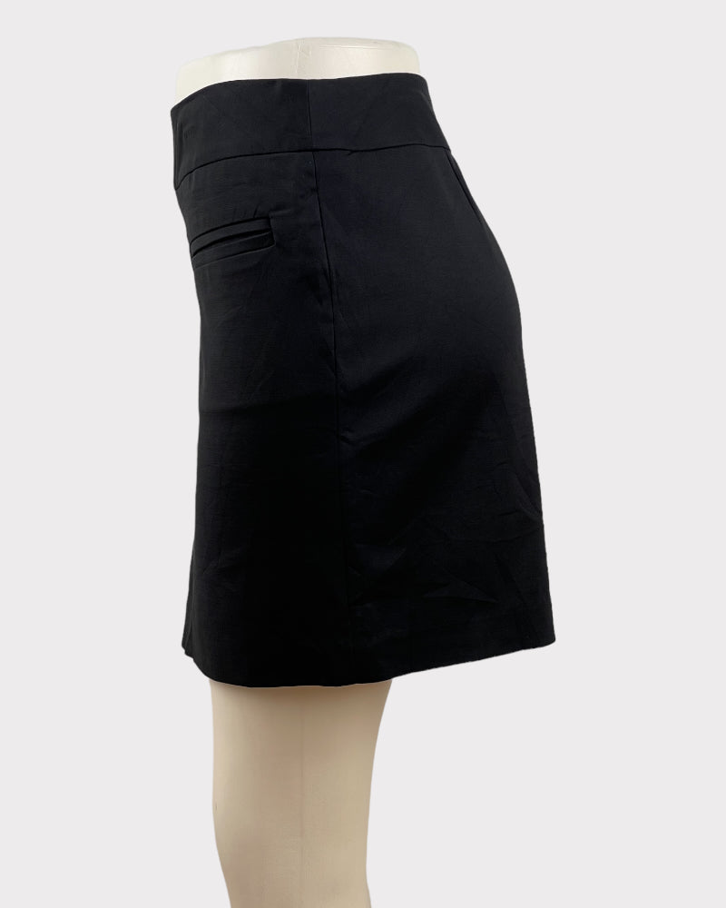 Calvin Klein Medium Black Formal Mini Skirt (W34)