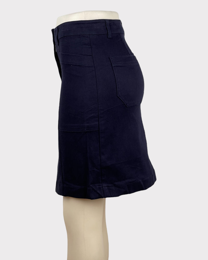 Boden Light Denim Mini Skirt (W27)