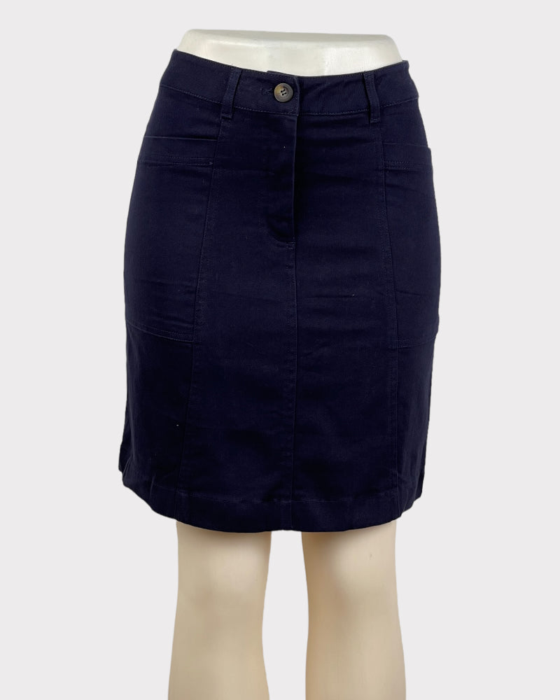 Boden Light Denim Mini Skirt (W27)