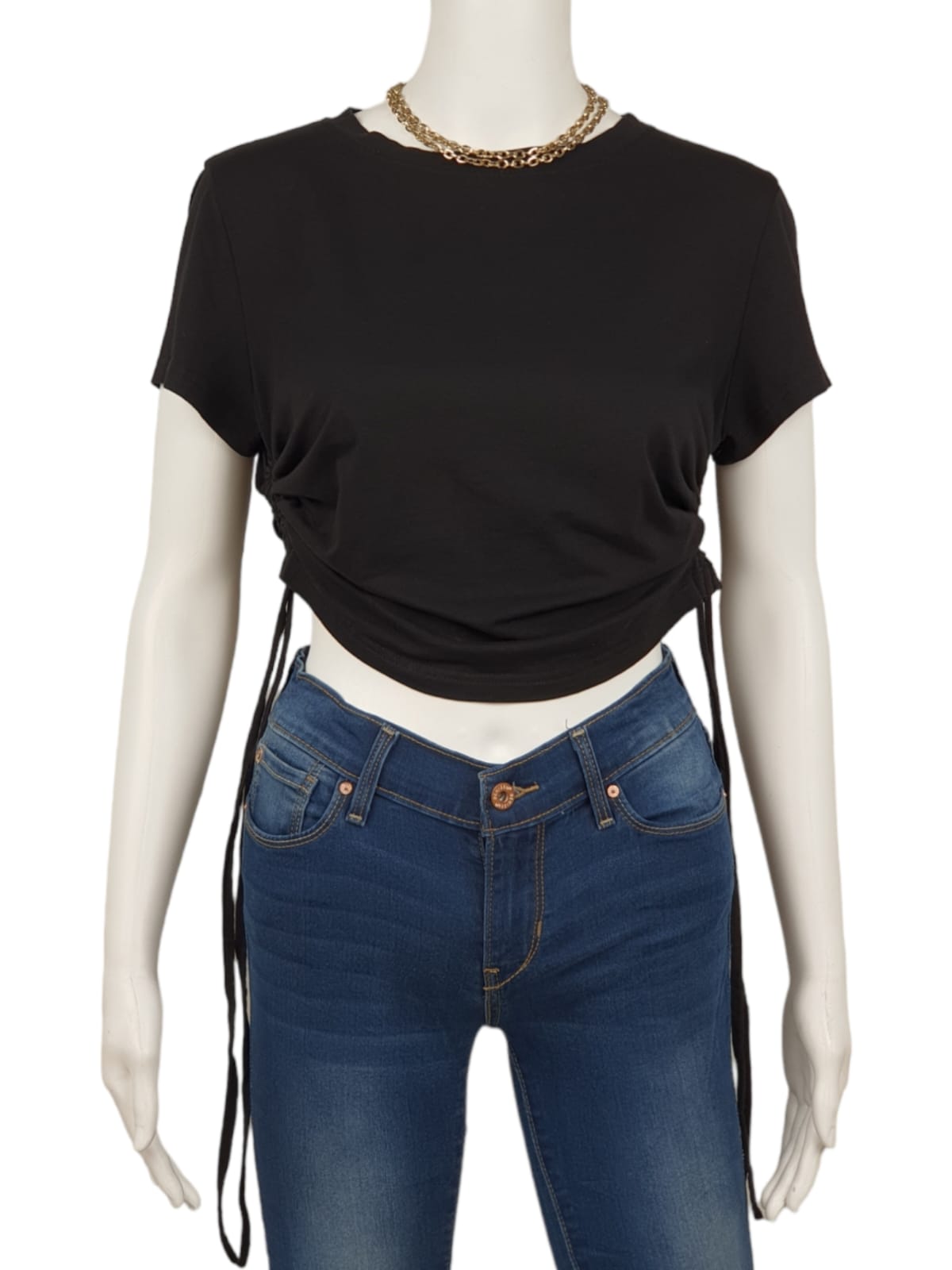 Dirass Ruched Side Croptop (M)