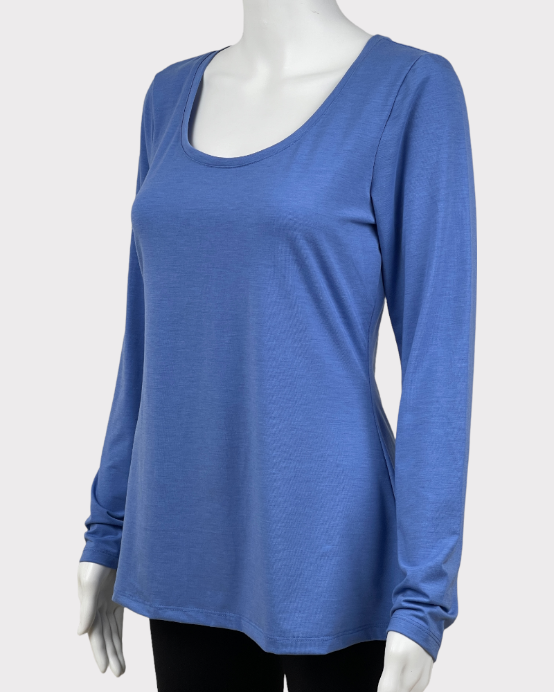 L.L Bean Blue  Long-Sleeve T-Shirt (M)