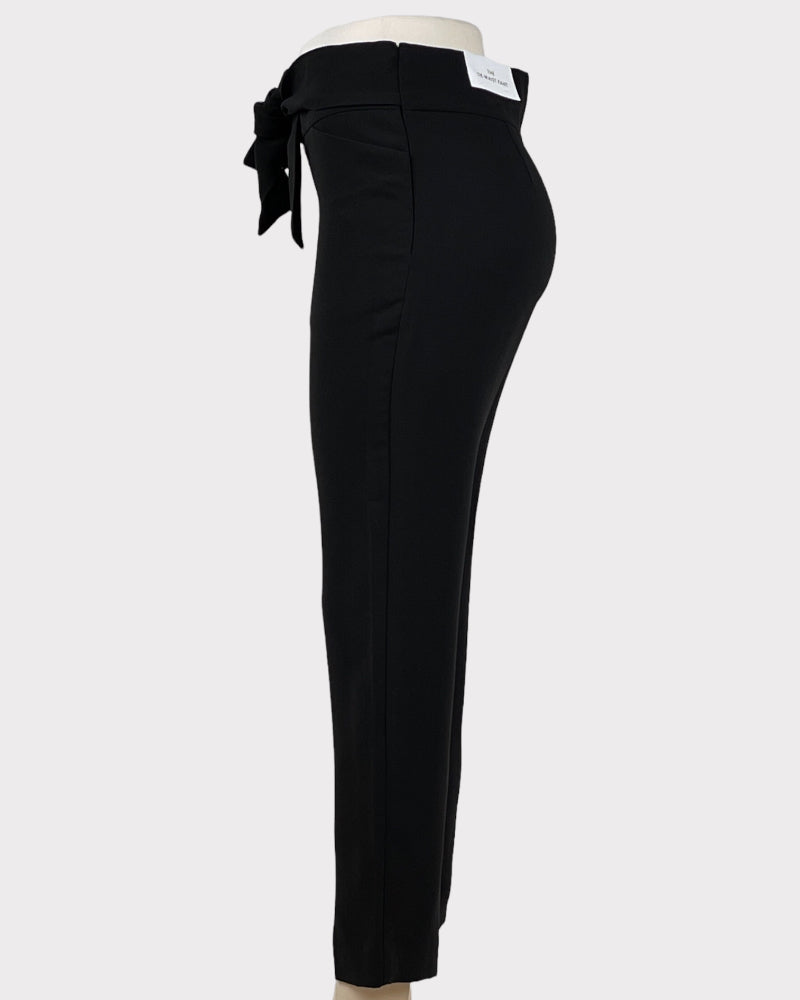 Ann Taylor Black Tie-Waist Pants (W30)