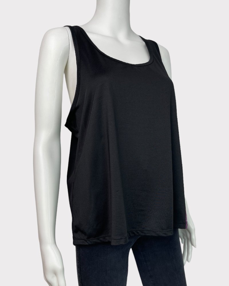 Bebe Sport Black Tank Top (L)