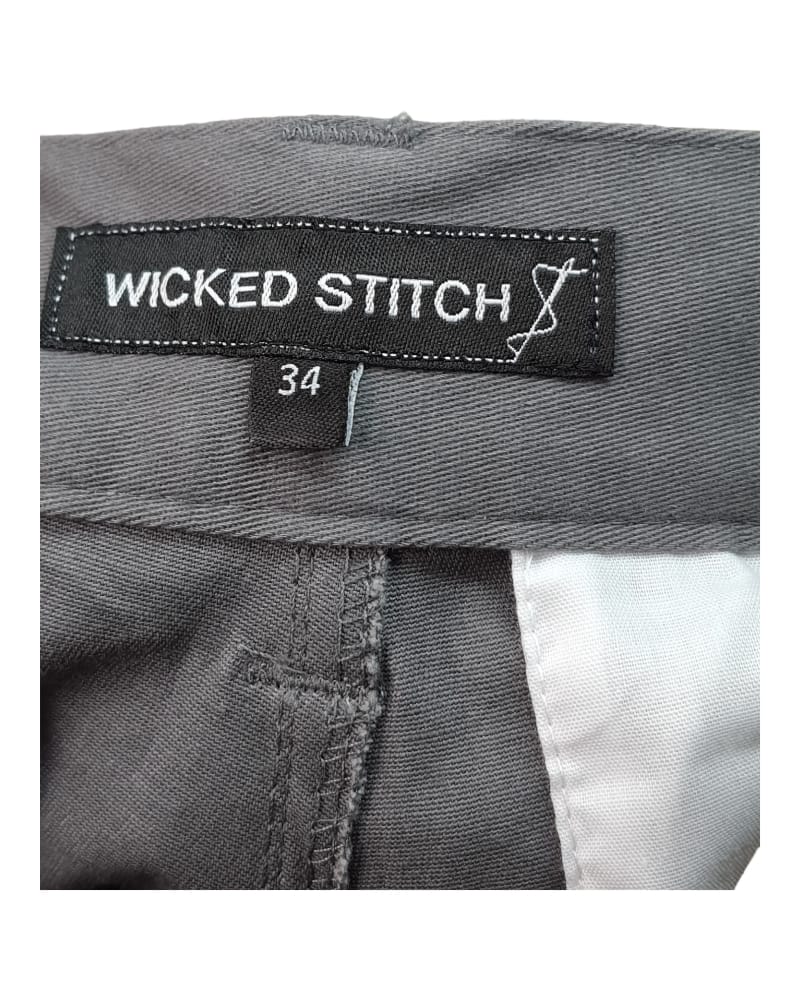 Wicked Stitch Gray Cargo Short ( 34 )