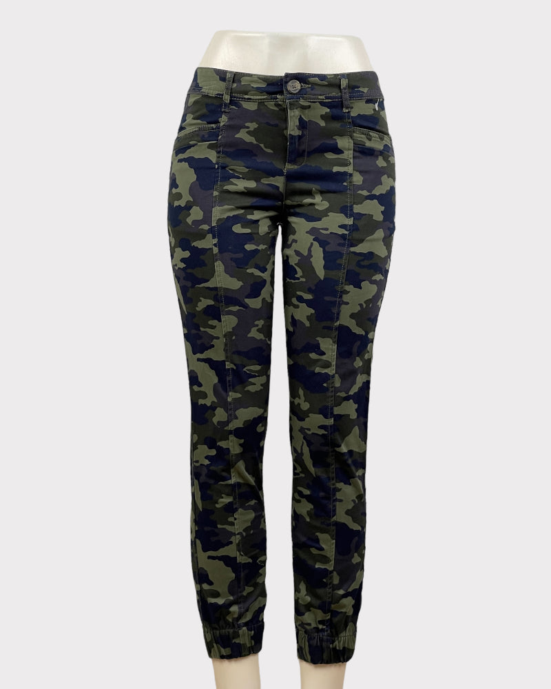 Joe Fresh Blue and Green Camo Jogger (W29)