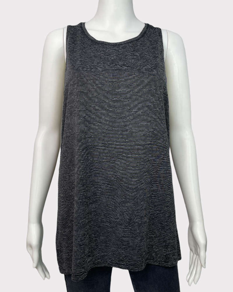 Old Navy Active Black Striped Tank Top (XL)