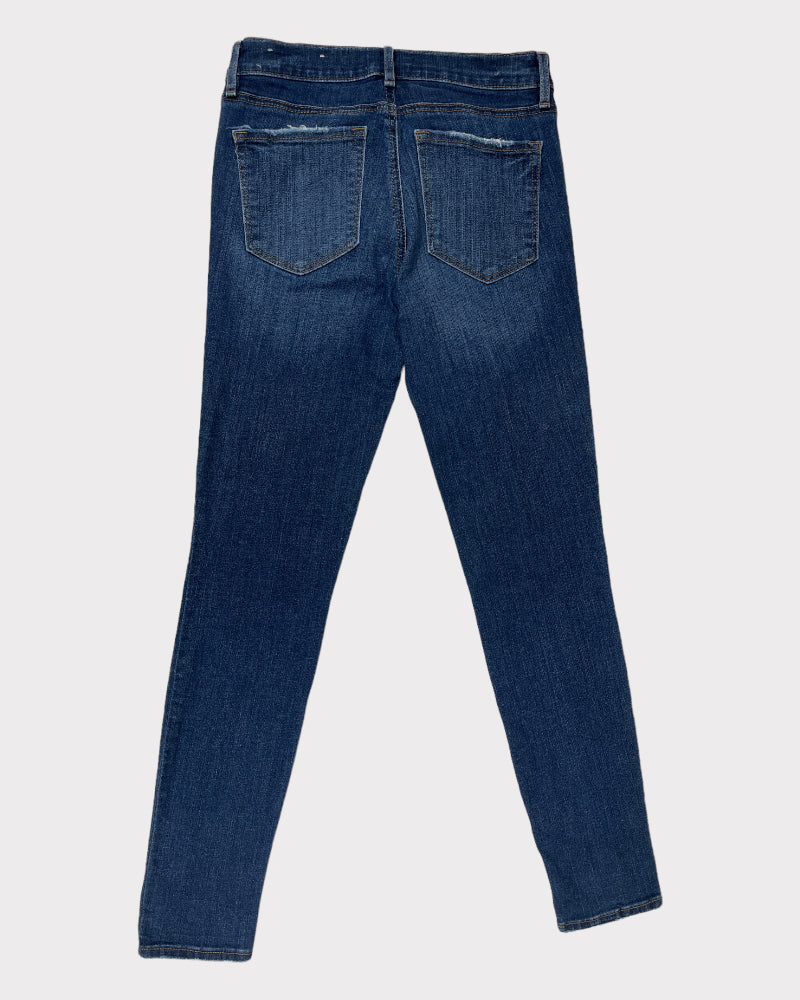 Loft Dark-Wash Blue Skinny Jeans (W26)