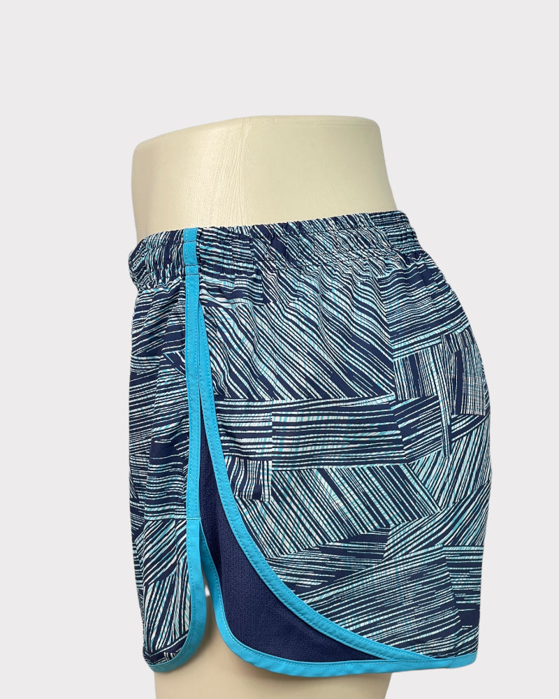 Under Armour Blue Fitted Printed Active Shorts (M)