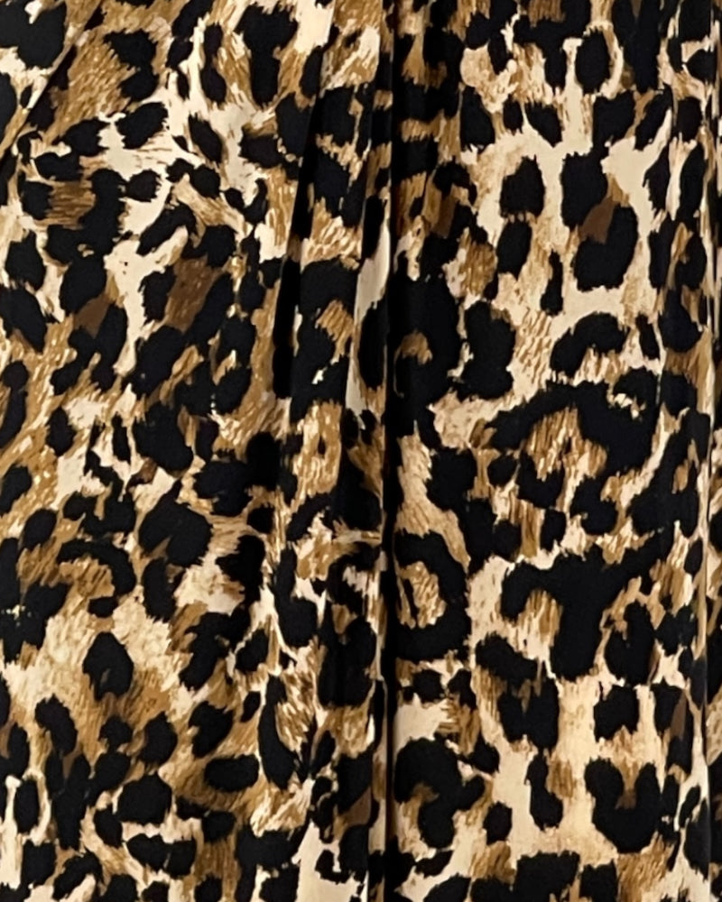 Thalia Sodi Leopard Print Knot Detail Long Sleeve Dress (M)