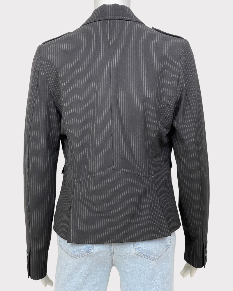 Old Navy Black Pinstripe Blazer (S)