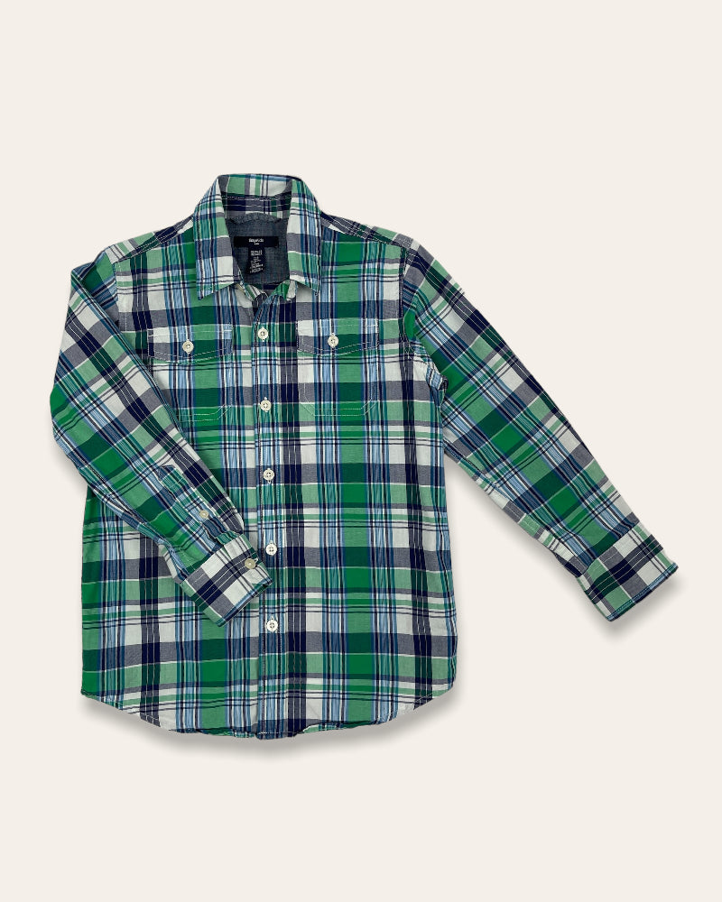 Gap Kids Boys Long Sleeve Check Shirt (6-7Y)