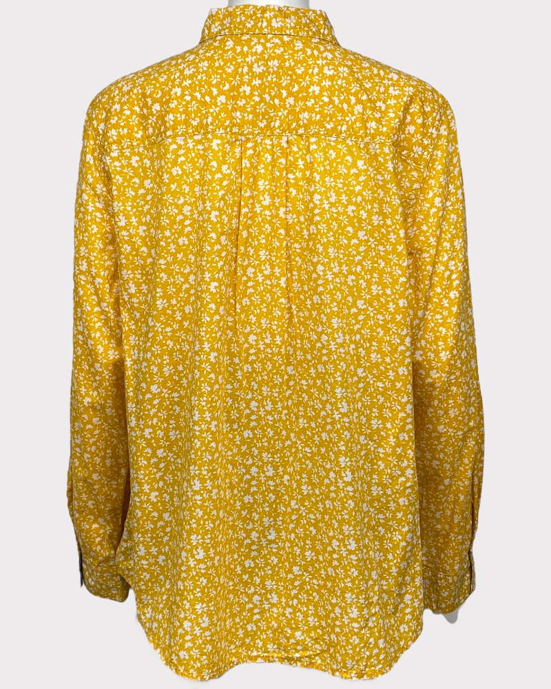 St JOHN'S BAY mustard yellow long sleeves blouse ( XL)