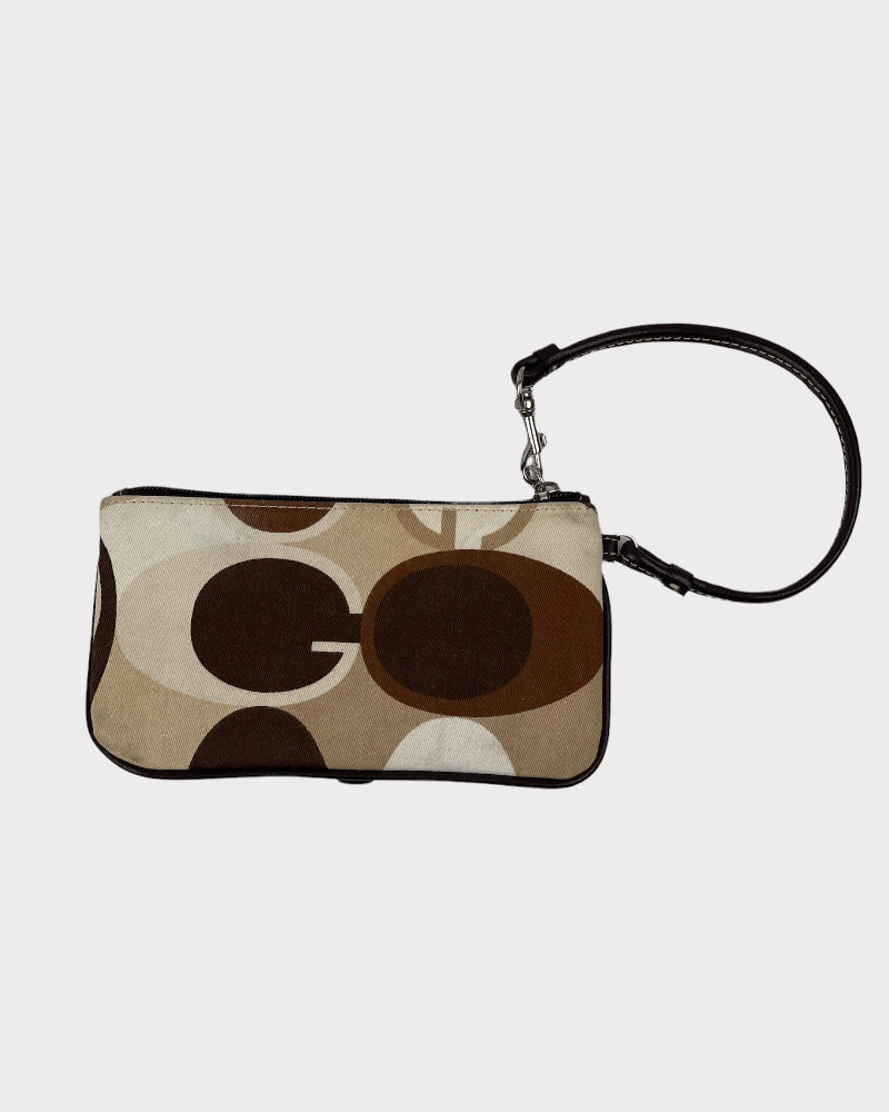 Generic Brown And Beige Mini Clutch Bag