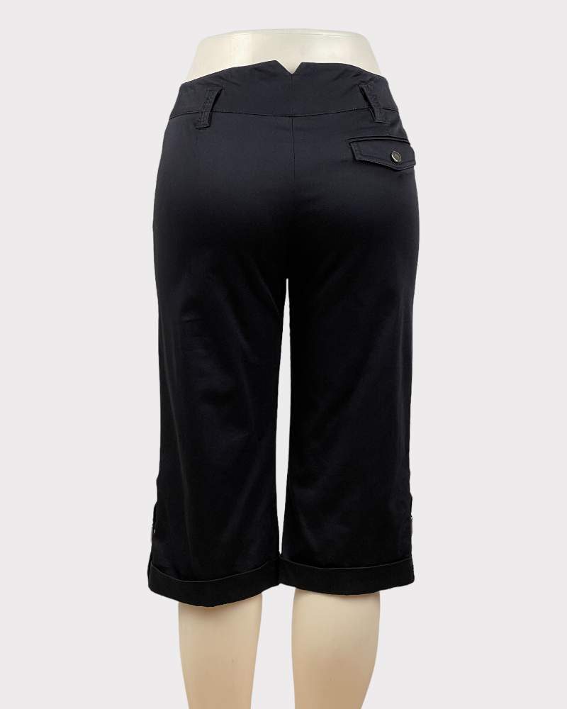 Essentials Black Capri Pants (4)