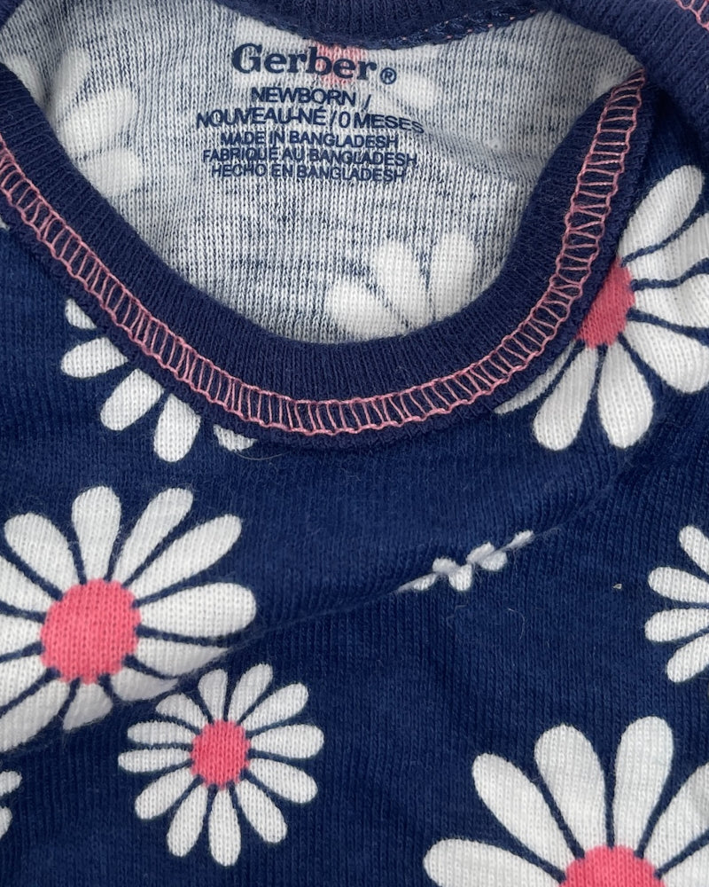 Gerber Flower Print Bodysuit (NB)