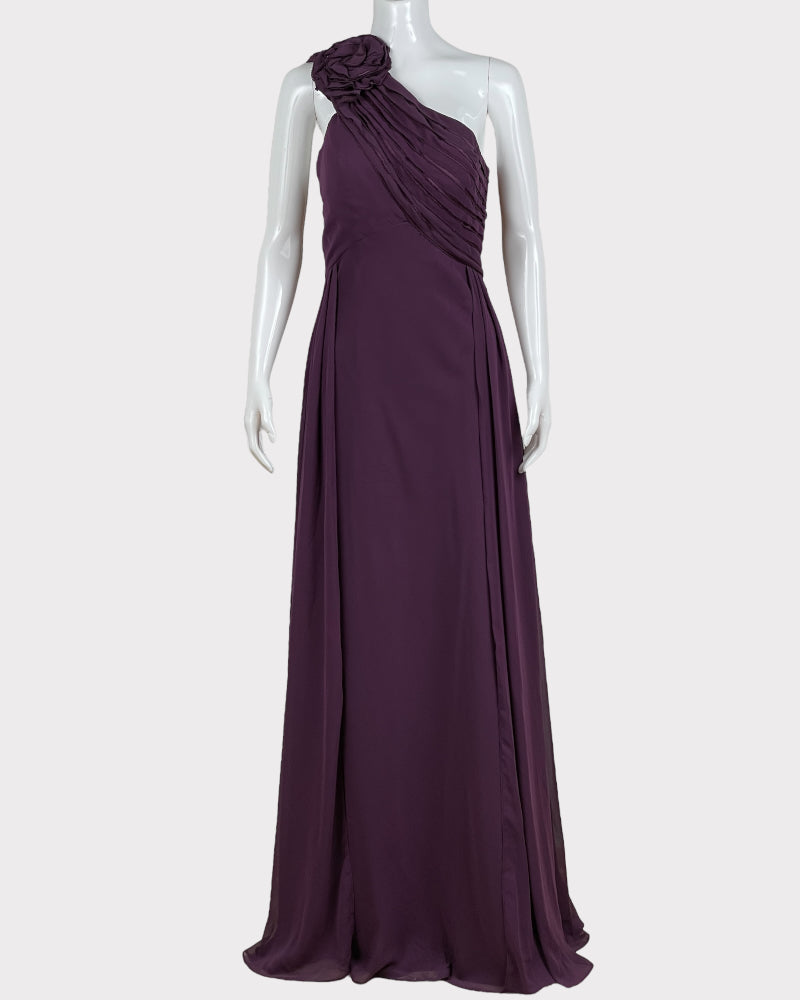 Bari Jay One Shoulder Sleeveless Gown (S-M)