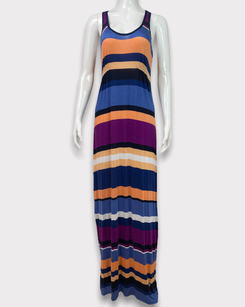 A.N.A. A New Approach Striped Sleeveless Maxi Dress (M)