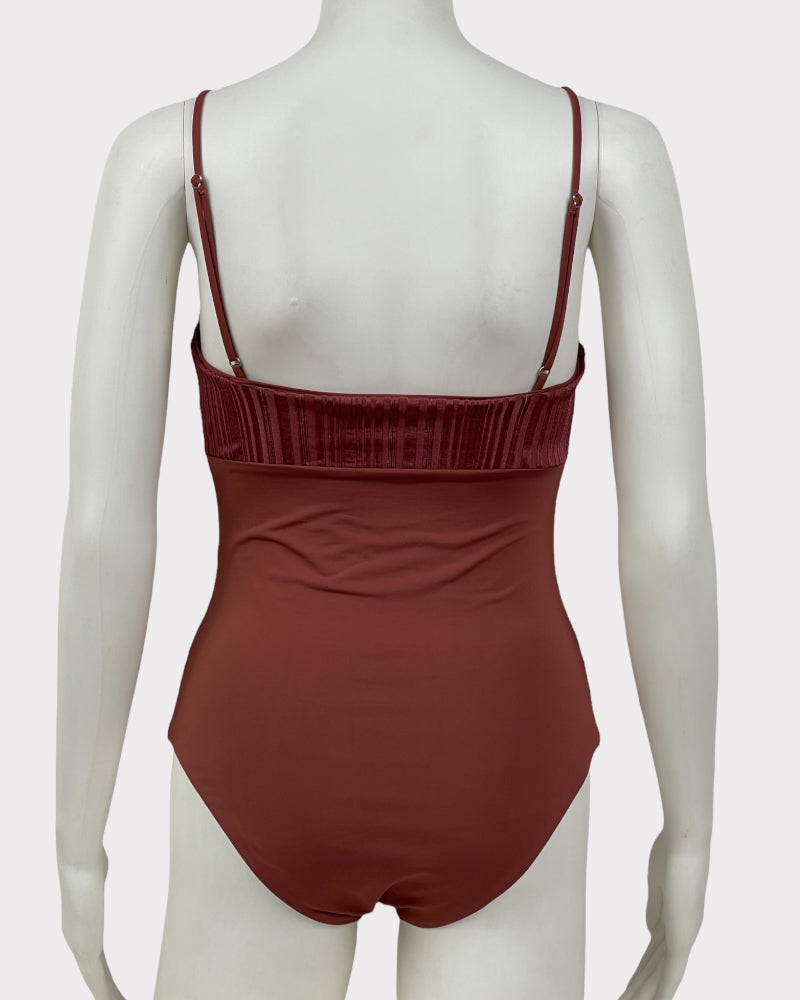 Tavik Swimwear Rosewood Pink One Piece Swimsuit (M)