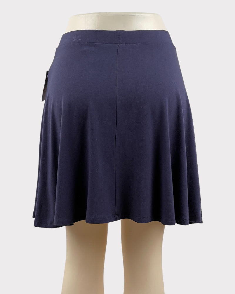 Michael Kors Blue Pleated Mini Skirt (W28)