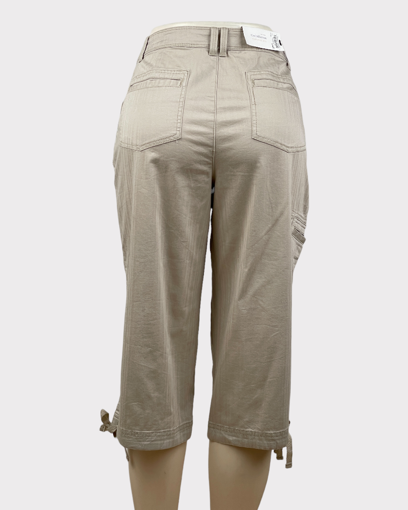 Croft & Barrow Light Beige Below The Knee Capri Pants (10)