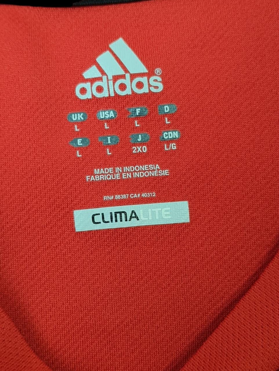 Adidas Climalite Red Men's T-shirt(L)