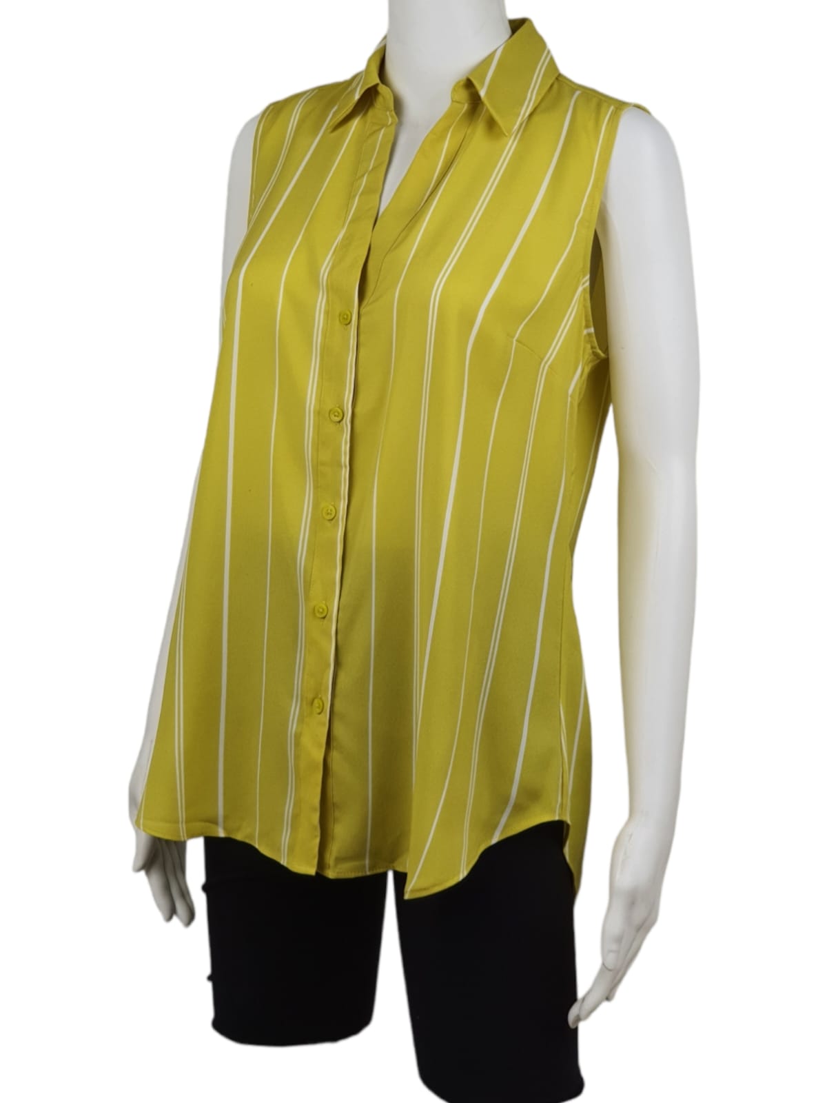 Ann Taylor Striped w/ Collar Blouse (S)