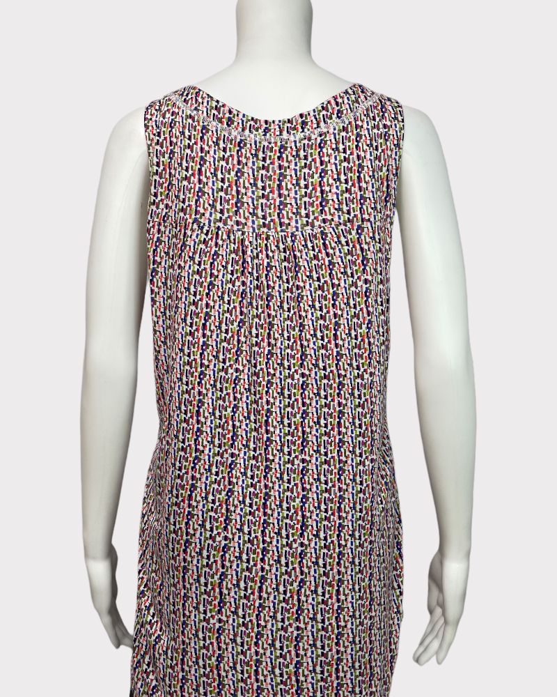 Liz Claiborne Multi-Colored All Over Print Tank Top (M)