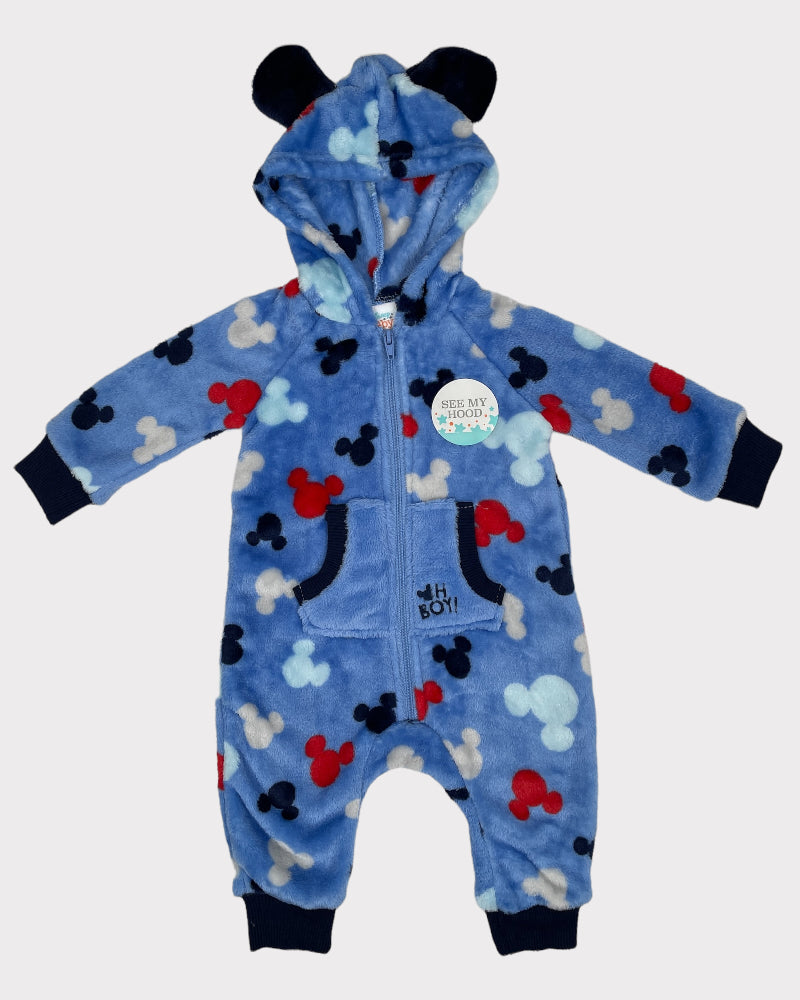 Disney Baby Mickey Mouse Hooded Coverall (3-6M)