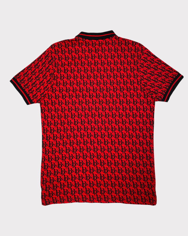Red black squad polo (XL)