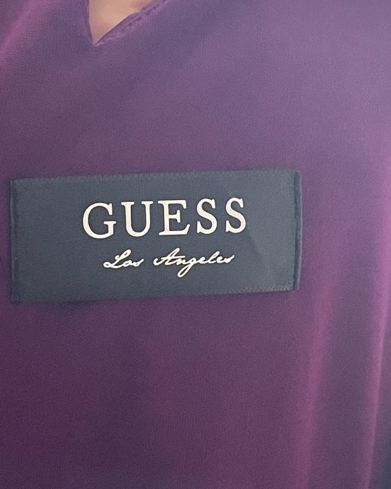 Guess Purple Cut-out Sleeveless Dress (S)