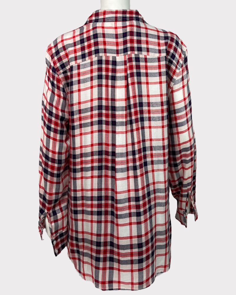 Two By Vince Camuto Long-Sleeve Flannel Top (M)