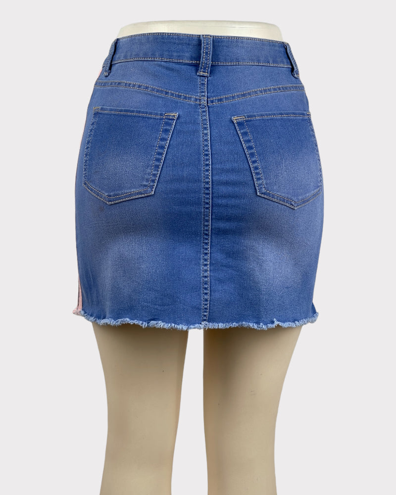 No Boundaries Mid-rise Denim Mini Skirt (W25)