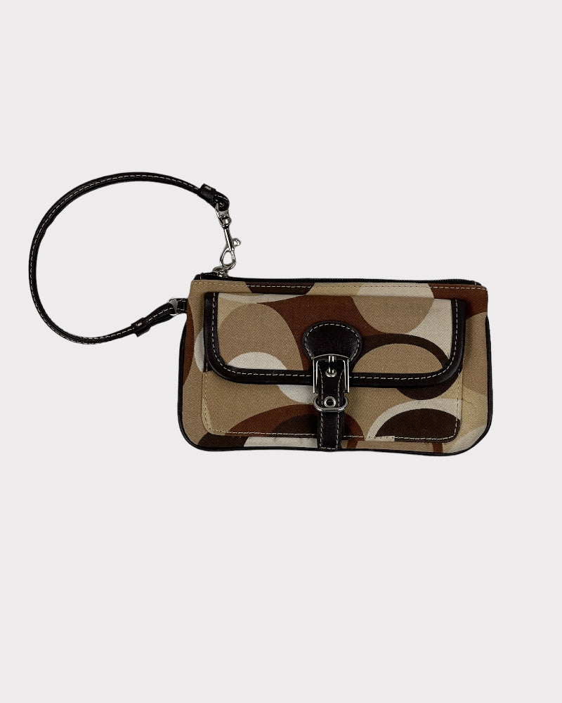 Generic Brown And Beige Mini Clutch Bag