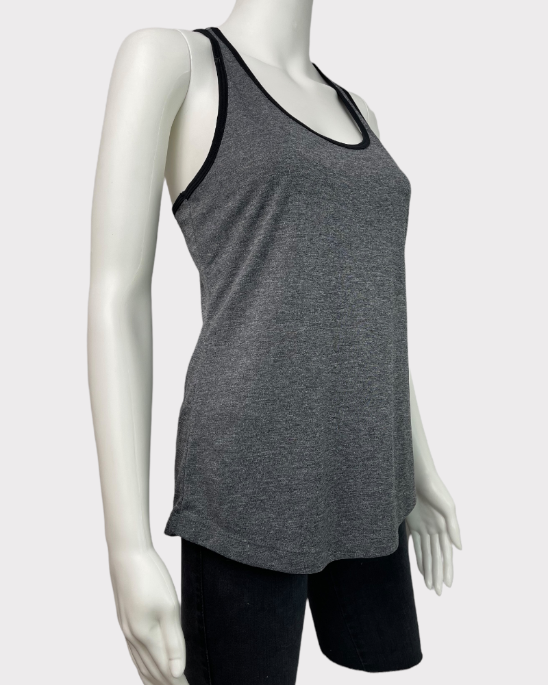 Old Navy Active Dark Grey With Black Lining Tank Top (S)