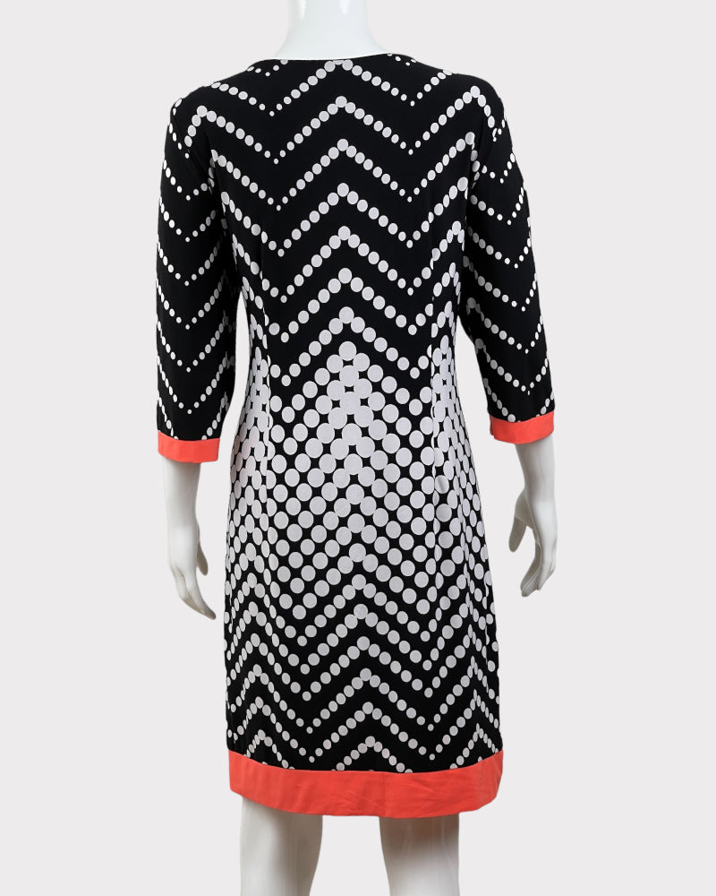 Studio One New York Dotted Mid-Sleeve Dress (L)