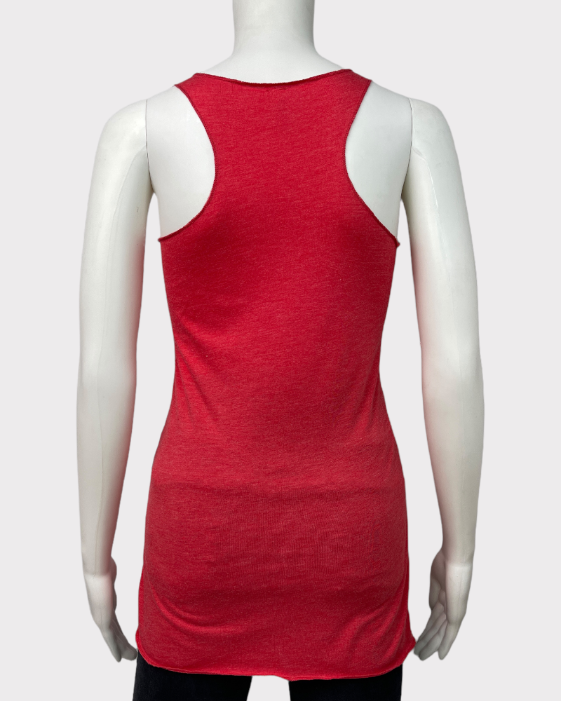 Bella+Canvas Pink-Red Tank Top (XS)