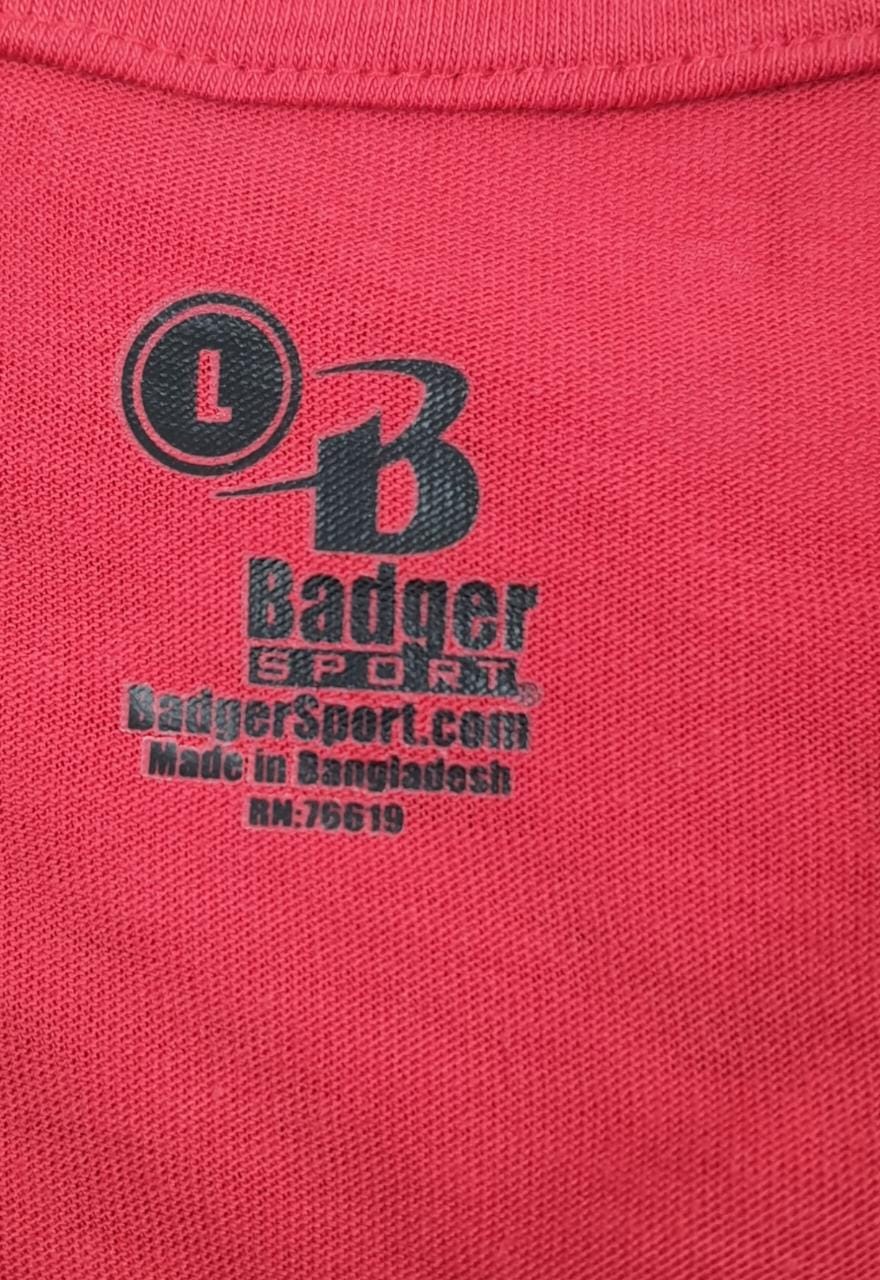 Badger Sport Red Men's T-shirt (L)