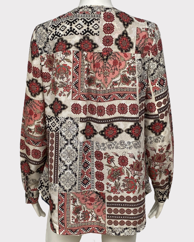 roz &ALI  floral blouse (M)