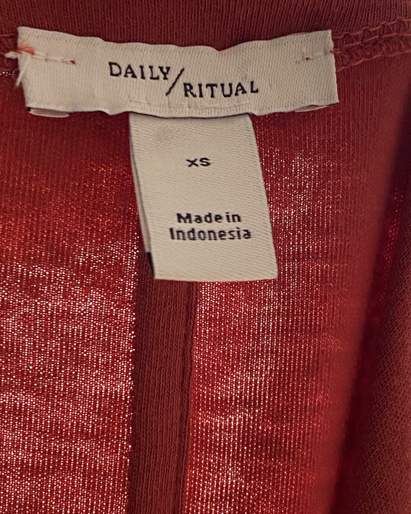 DAILY RITUAL Red brand New Night Wear (XS)