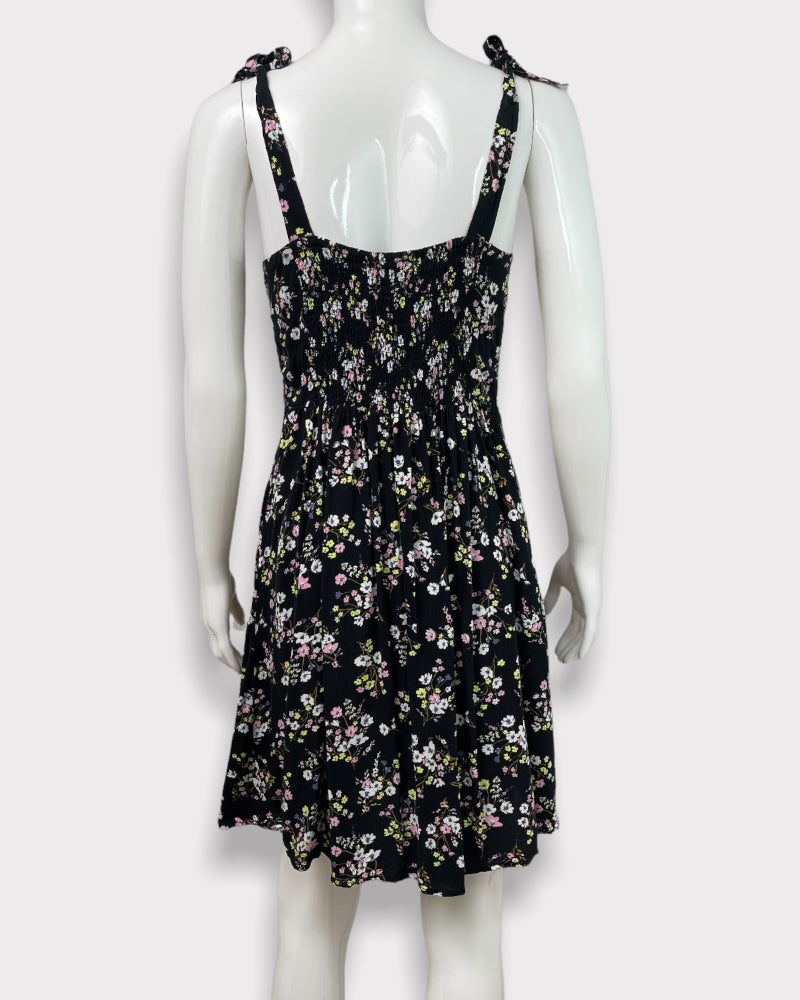 SO Floral Print Sleeveless Short Dress (M)