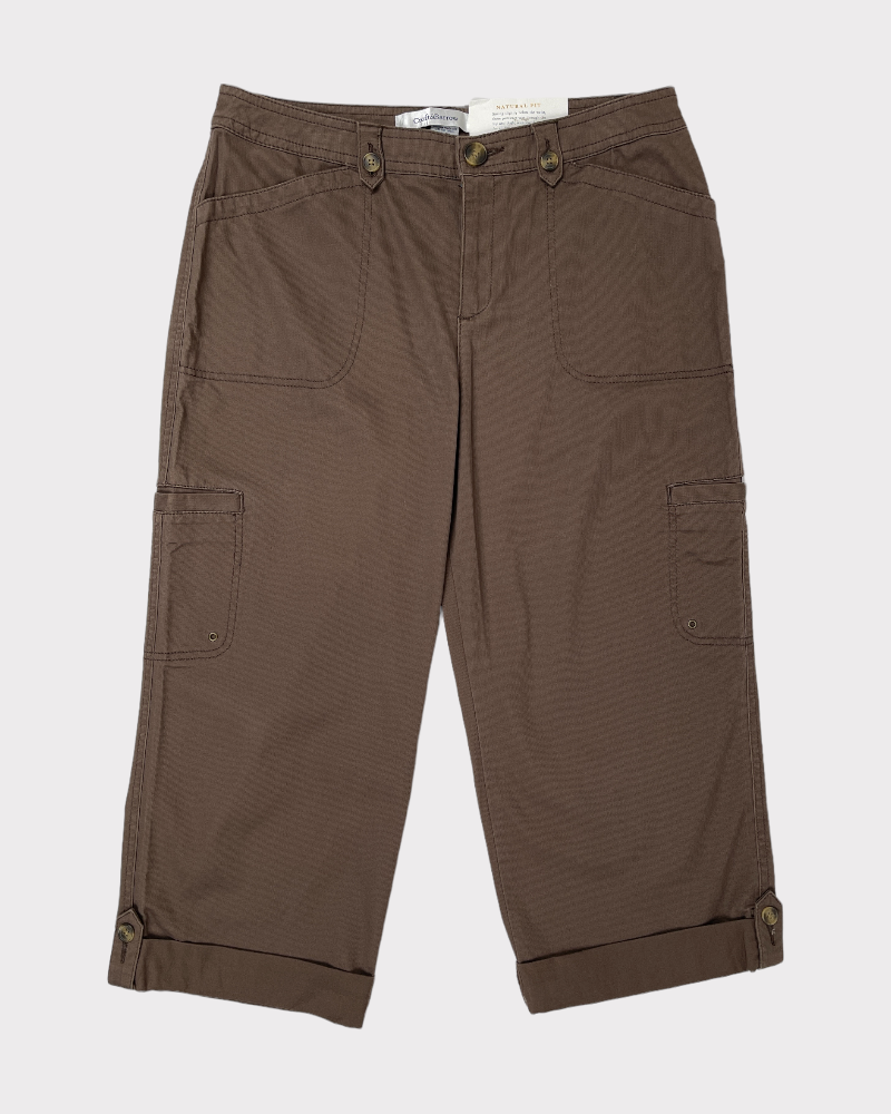 Croft &; Barrow Brown Capri Pants (W30)