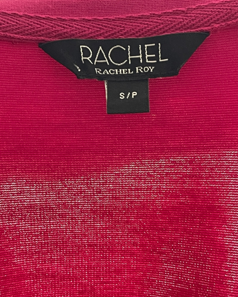 Rachel Fuchsia Short Sleeve Dress (S)