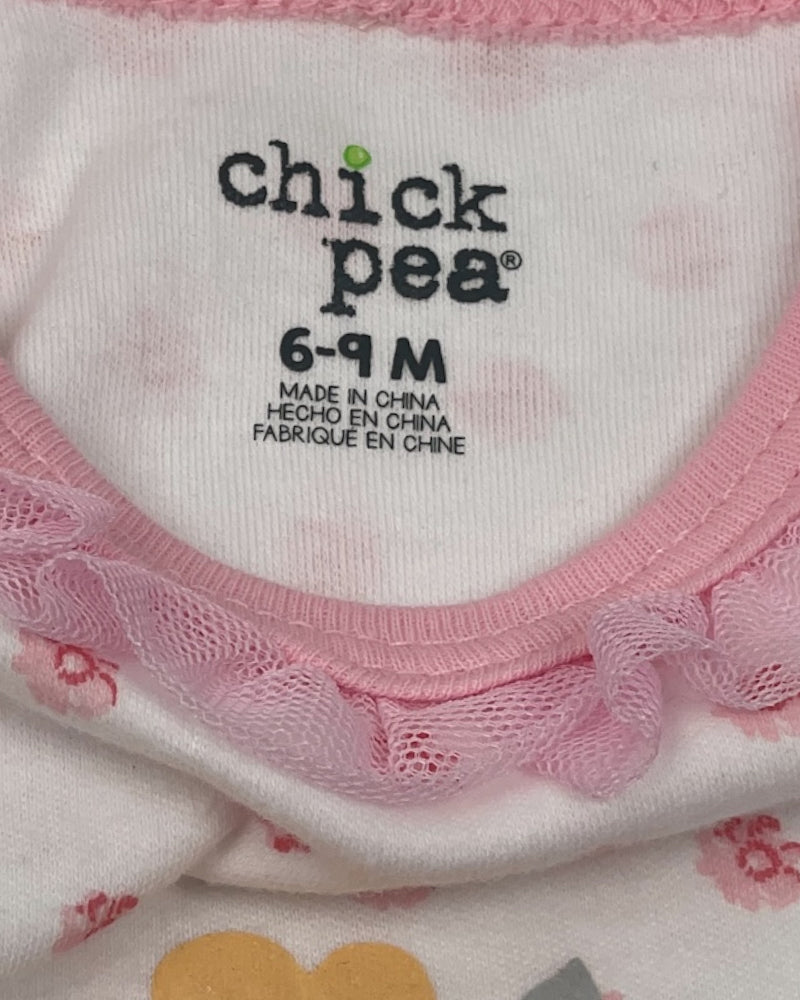 Chickpea Girls Pack Of 3 - 2 Bodysuits And 1 Pants (6-9M)