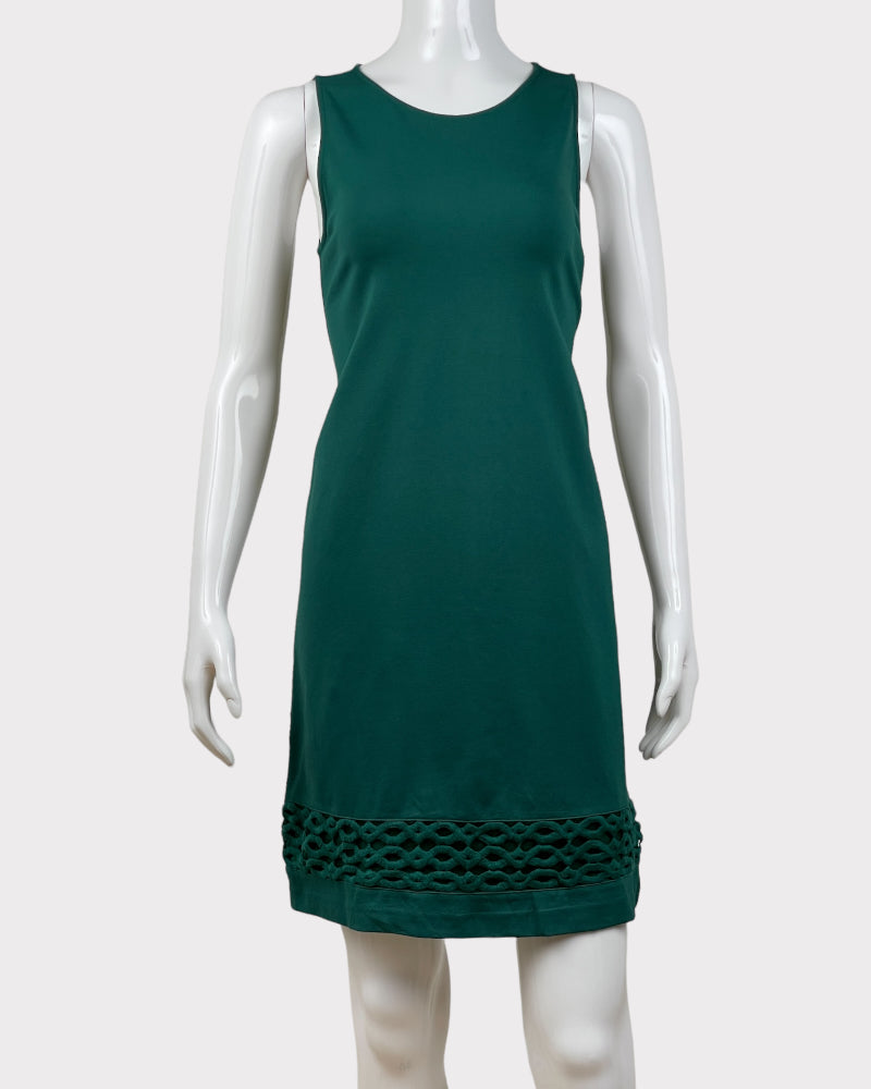 Ann Taylor Green Sleeveless Dress (S)